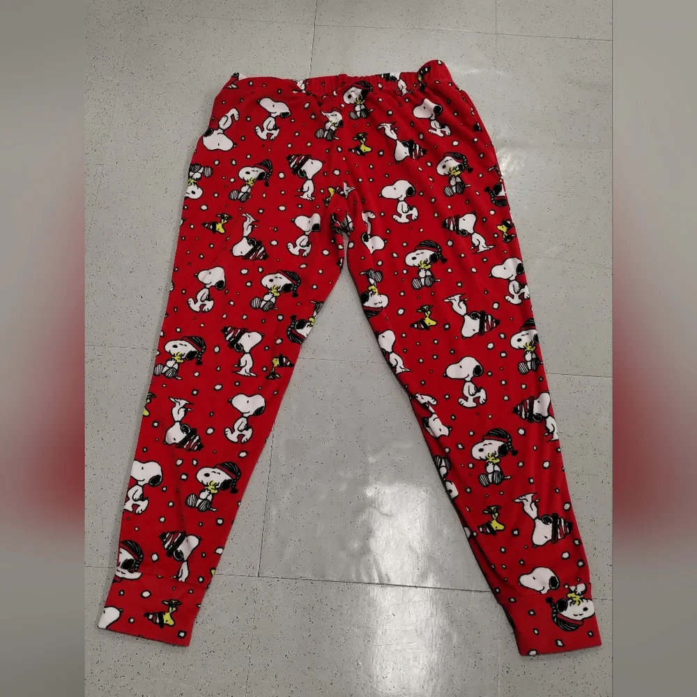 Peanuts Children Girl Snoopy & Woodstock Child Pajama Bottoms Girl Small (4-6) - Picture 3 of 8